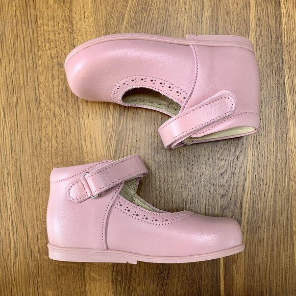 DPAM Pink Mary Jane Shoes Girls 7 23 Classic Ankle Boots NEW European Shoe NIB - Picture 2 of 8